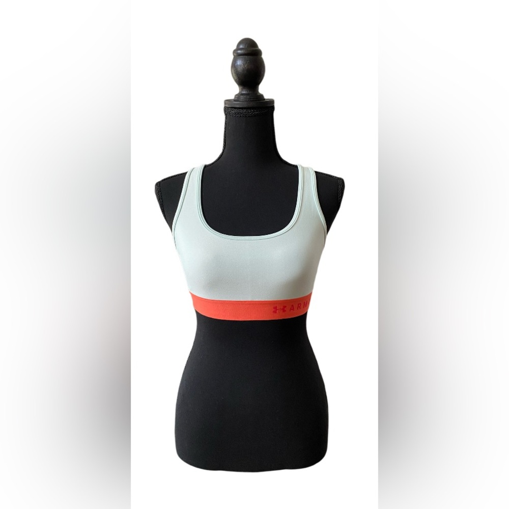 Under Armour: Women's Sporty Intimates Bra - White and Orange